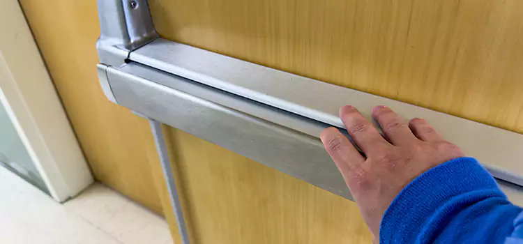 Installing a Push Bar on a Door Horn Lake